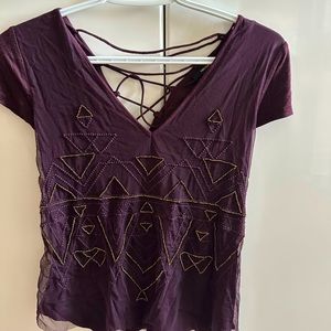 BRAND NEW! Y2K Lace up mesh top